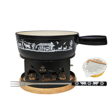 Set Fondue Poya noir