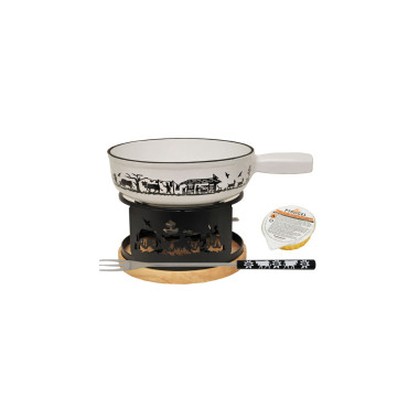 Set Fondue Poya blanc